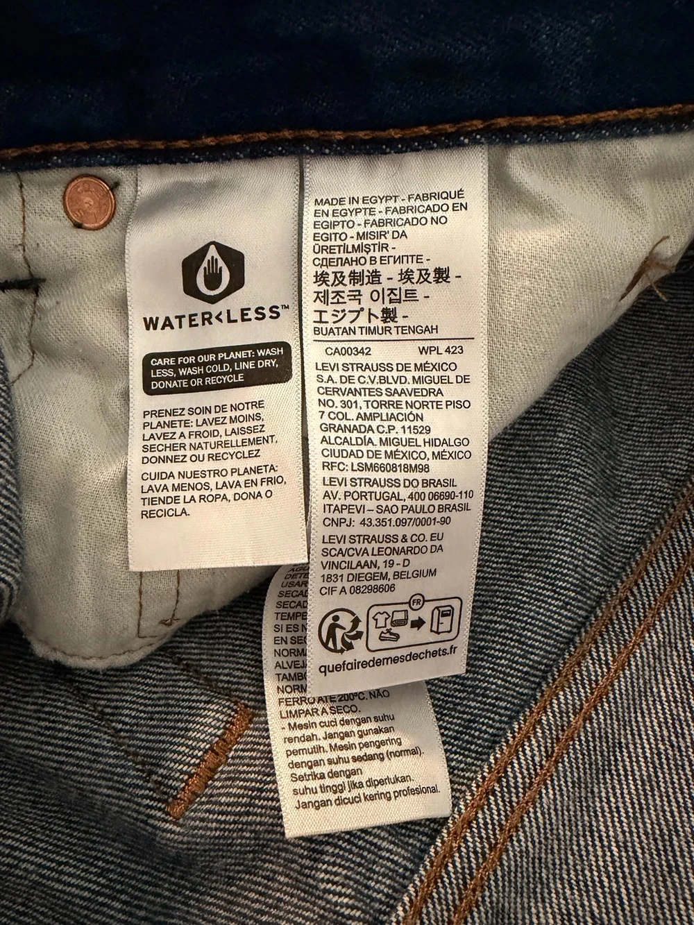 Levi’s 501 button fly straight jeans 32 x 30 dark wash‎ cotton western classic